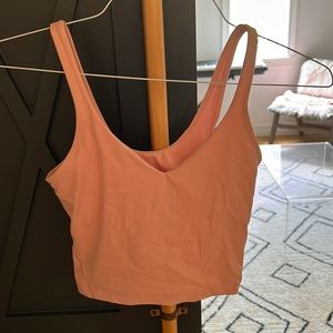 Lululemon align light pink/coral tank size 4